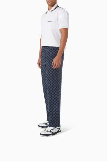 Re-Web GG Sneakers in Leather