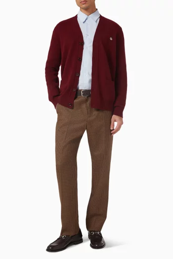 Web Trim Striped Shirt in Cotton