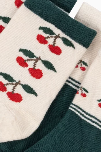 Cherry Socks, Set of 2