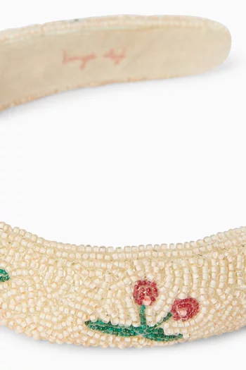 Cherry Beaded Hairbrace