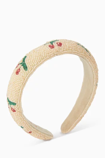 Cherry Beaded Hairbrace