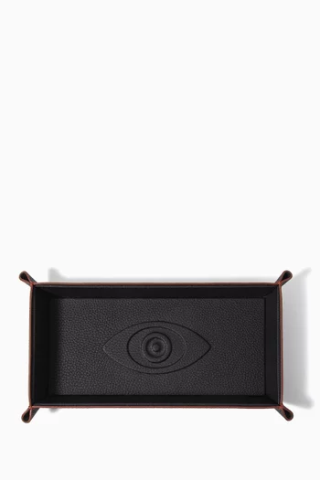 Talisman Catchall Tray in Embossed Leather