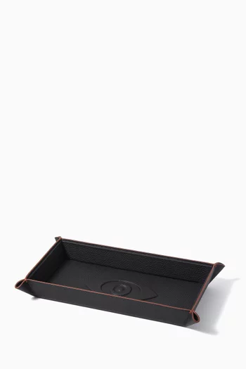 Talisman Catchall Tray in Embossed Leather