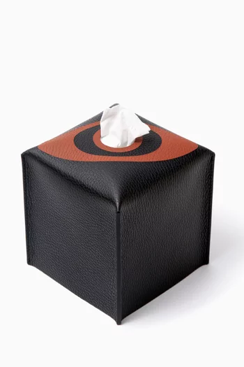 Talisman Tissue Box in Leather