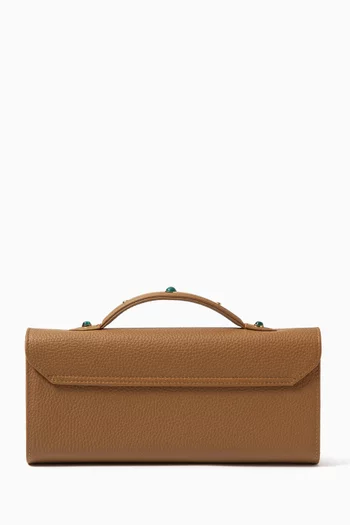 حقيبة بنمط ظرف ميني جلد