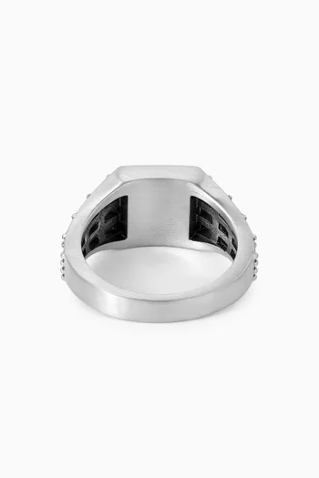Portcullis Ring in Sterling Silver