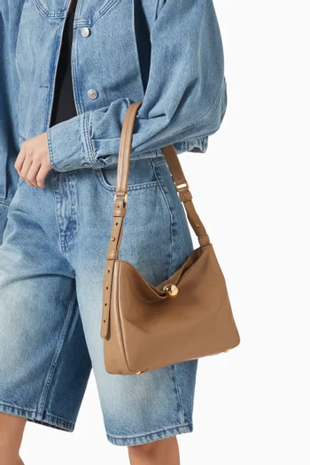 حقيبة كتف سفيرا سوفت متوسطة جلد عجل