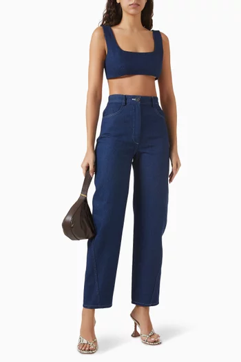 Twist Seam Jeans in Denim