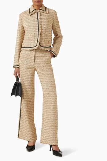 Stud Jacket in Bouclé