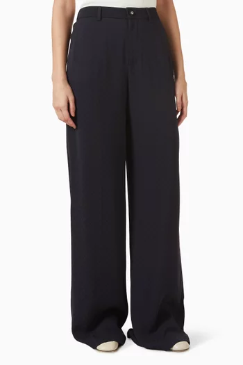 Wide-leg Pants in Viscose Blend