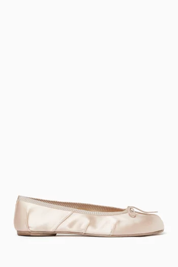 Tabi Ballet Flats in Satin