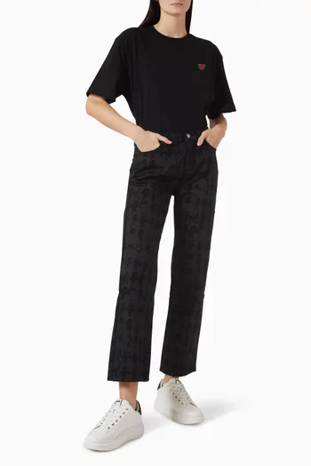 تي شيرت ايكون فالنتاين بقصة فضفاضة قطن عضوي