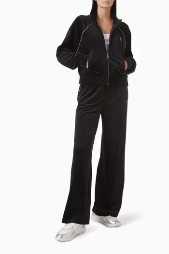 Ikon Zip-up Jacket in Velvet