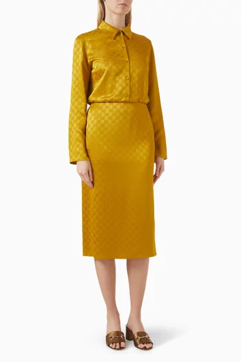 GG Jacquard Midi Dress
