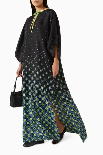 Degrade Monogram Kaftan in Silk-twill