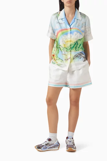 Casablanca Printed Shirt in Silk