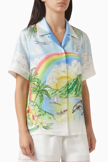 Casablanca Printed Shirt in Silk