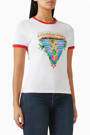 Innocence Triangle Ringer T-shirt