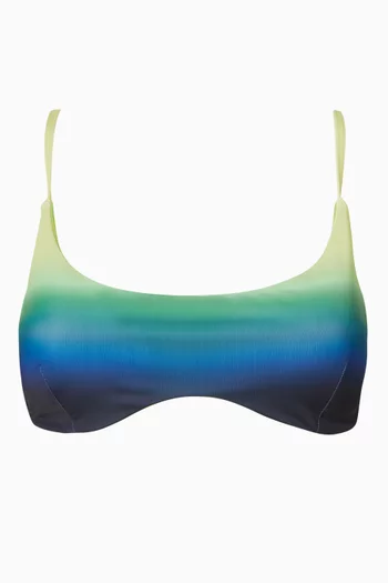 Gradient Printed Bikini Top