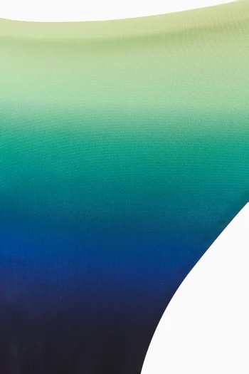 Gradient Printed Scoop Bikini Briefs