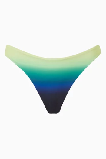 Gradient Printed Scoop Bikini Briefs