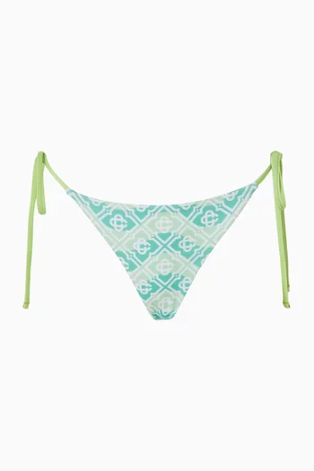Wavy Monogram String Bikini Briefs