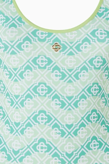 Wavy Monogram One-piece Swimsuit