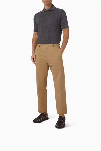 Cut-out Sandals in Leather