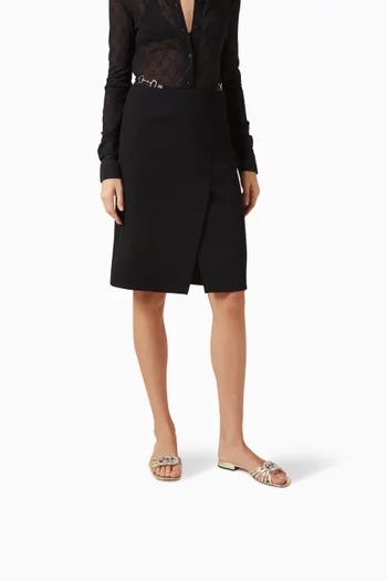 Crystal GG 25 Sandals in Metallic Leather