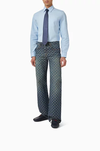 حذاء درايفر بشريط ويب جلد