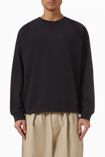 Sweatshirt in Corduroy-Jersey