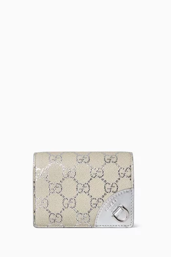 محفظة صغيرة بشعار حرفي GG قنب مغلف