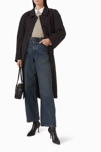 بنطال جينز فيساد دينم بقصة ساق مستقيمة