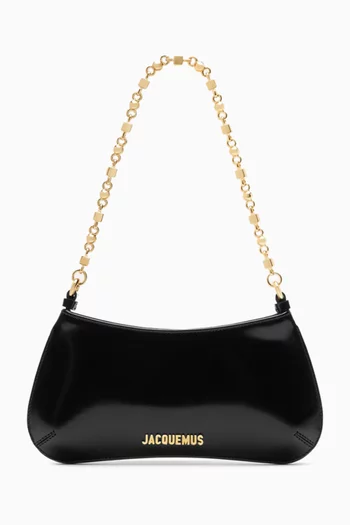 حقيبة كتف لو بيتيت بيسو بسلسلة جلد لامع