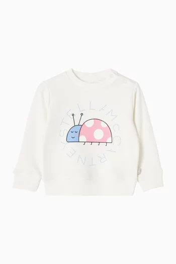 Ladybug Logo Sweatshirt in Cotton