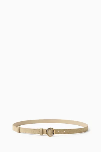 حزام سالون شمواه بنقشة جلد التمساح