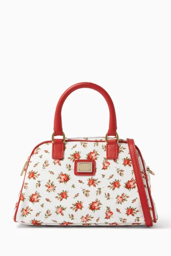 حقيبة بيد علوية ونقشة زهور