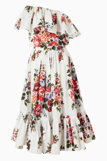 بلوزة بنقشة زهور قطن