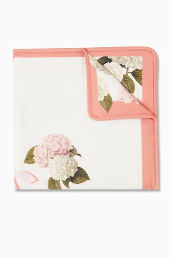 Floral Blanket in Jersey Cotton
