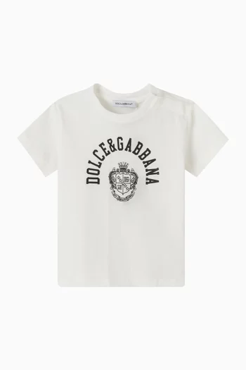 Crest Logo T-Shirt in Cotton