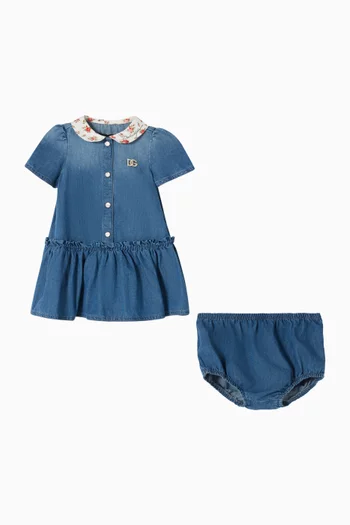 Collared Dress in Chambray