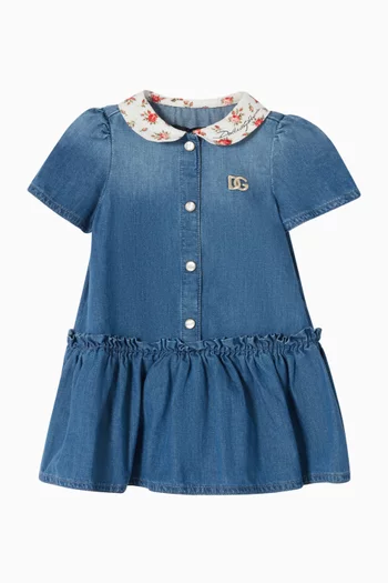 Collared Dress in Chambray