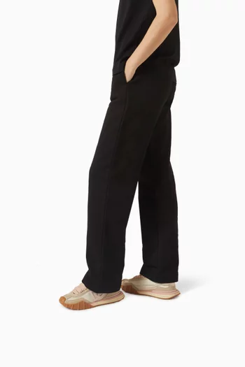 Athletic Sneakers in Suede & Leather