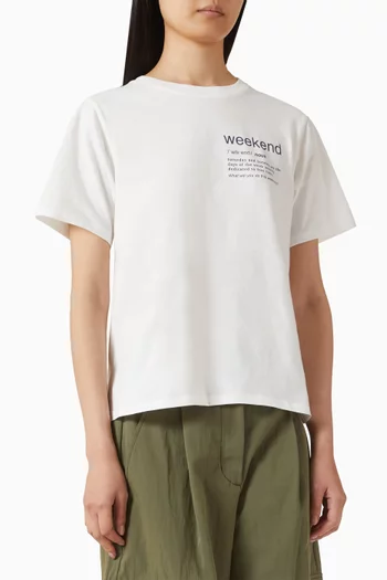 Tenue Graphic Motif T-shirt in Cotton