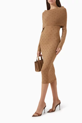 Adatti Embellished Dress in Wool