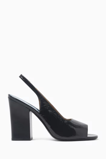 Slingback Sandals in Leather