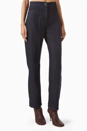 بنطال جينز بقصة ساق مستقيمة دينم