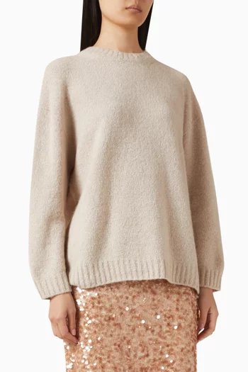Oversized Sweater in Alpaca-knit