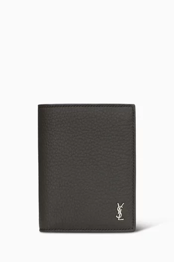 Tiny Cassandre Credit Card Wallet in Leather