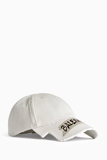 Masking Tape Cap in Cotton Drill